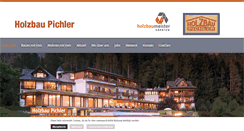 Desktop Screenshot of holzbau-pichler.at